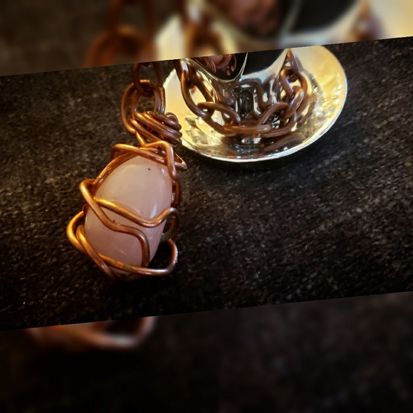 💙sold🖤rose Quartz Tekdant - Picture 2 of 2